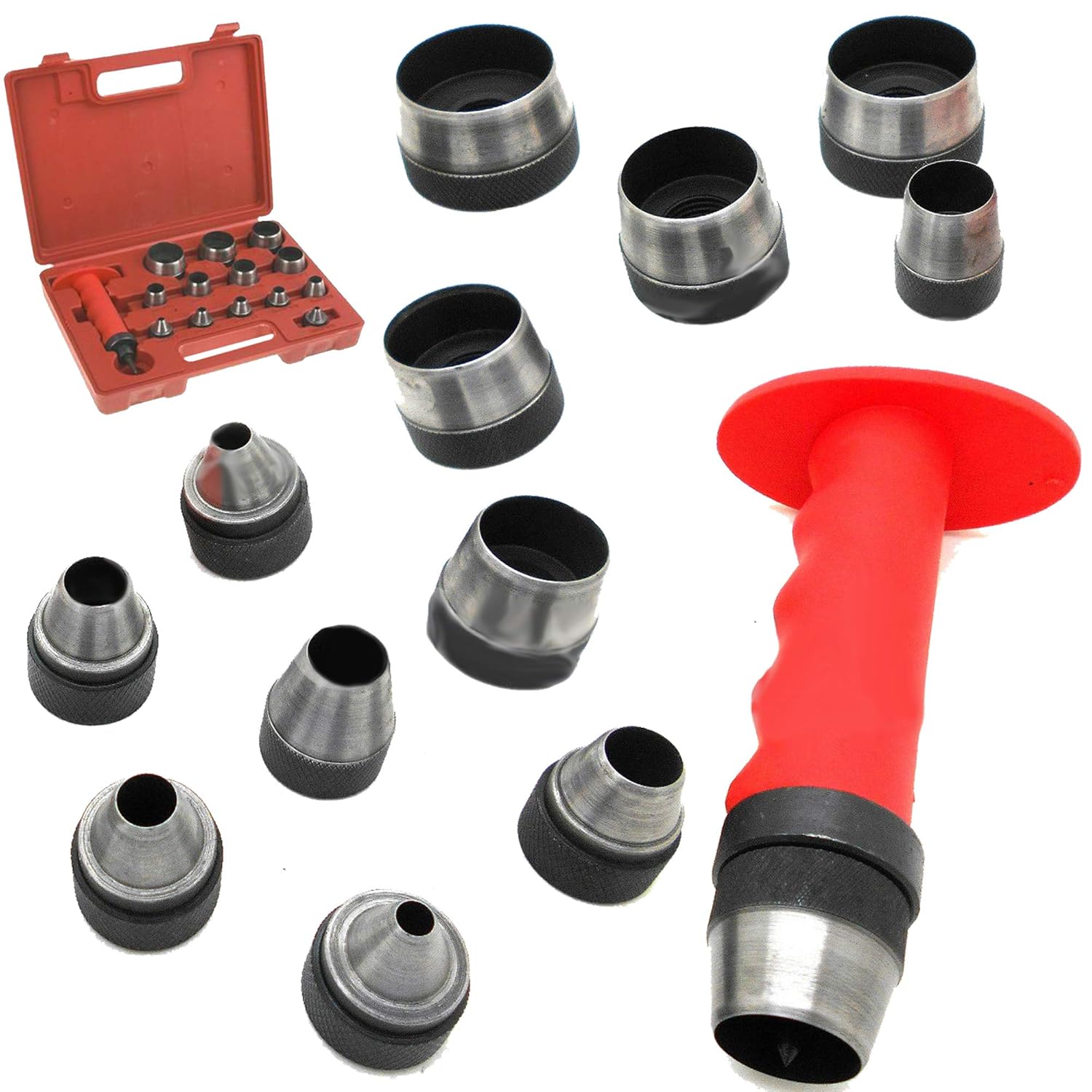 Prima Causa 13 in 1 Sharp Hollow Punch Tool Set Leather Kit Gasket Hole Pack of 2