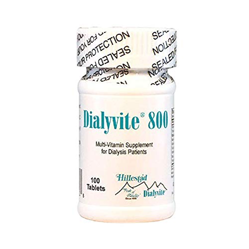 Hillestad Labs Dialyvite 800 Multi-Vitamin Supplement for Dialysis Patients, 100 Tablets, Yellow, Original - Kansas Nuitrition - HNZSDS