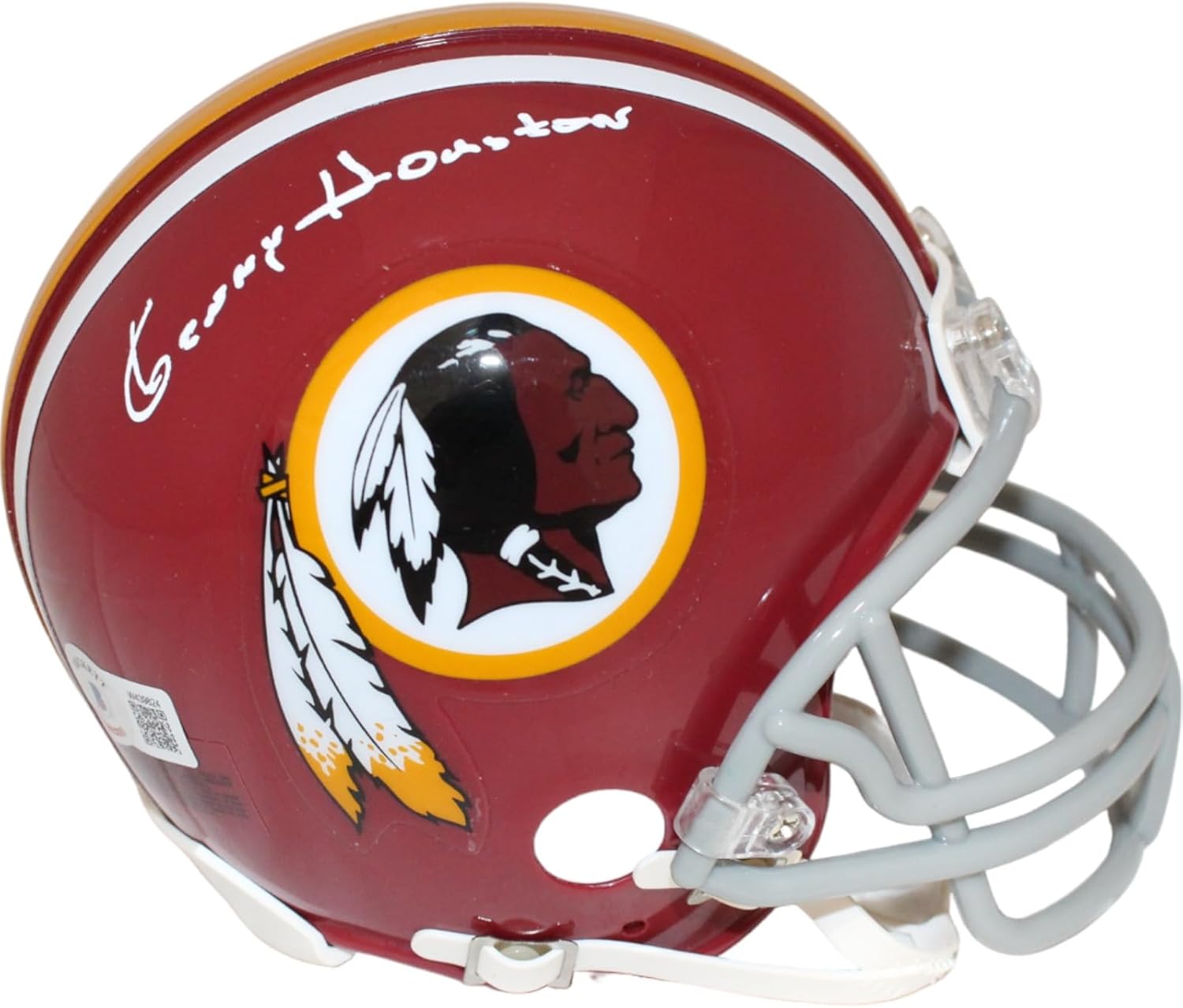 Kenny Houston Signed Washington Redskins TB Mini Helmet Beckett