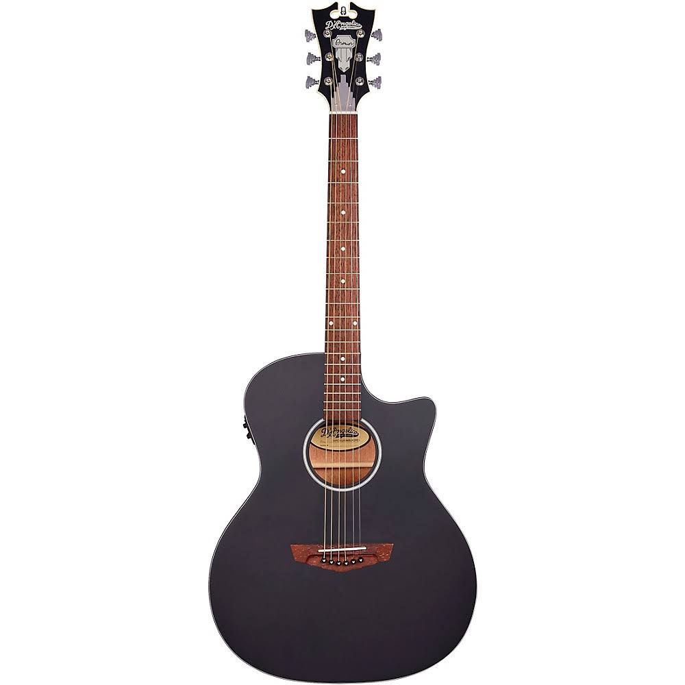 D&Angelico Premier Series Gramercy CS Cutaway Orchestra Acoustic-Electric Guitar Matte Black