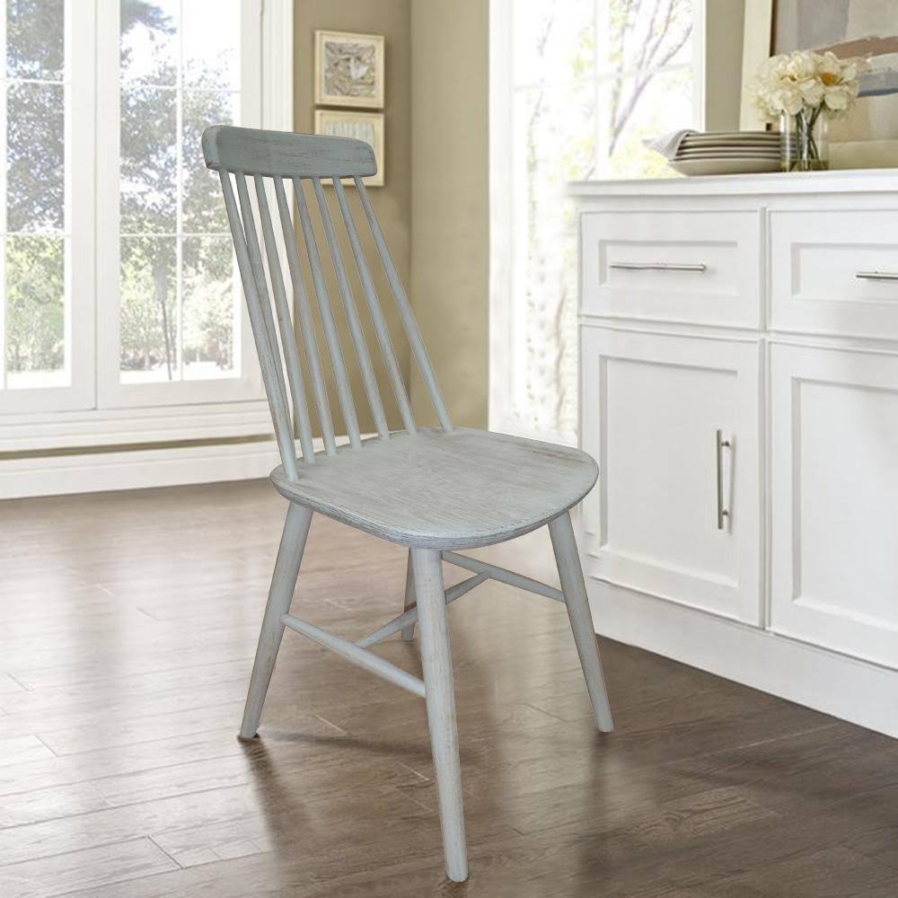 Home Accents Alliance Windsor White Dining Chair (Set of 2)
