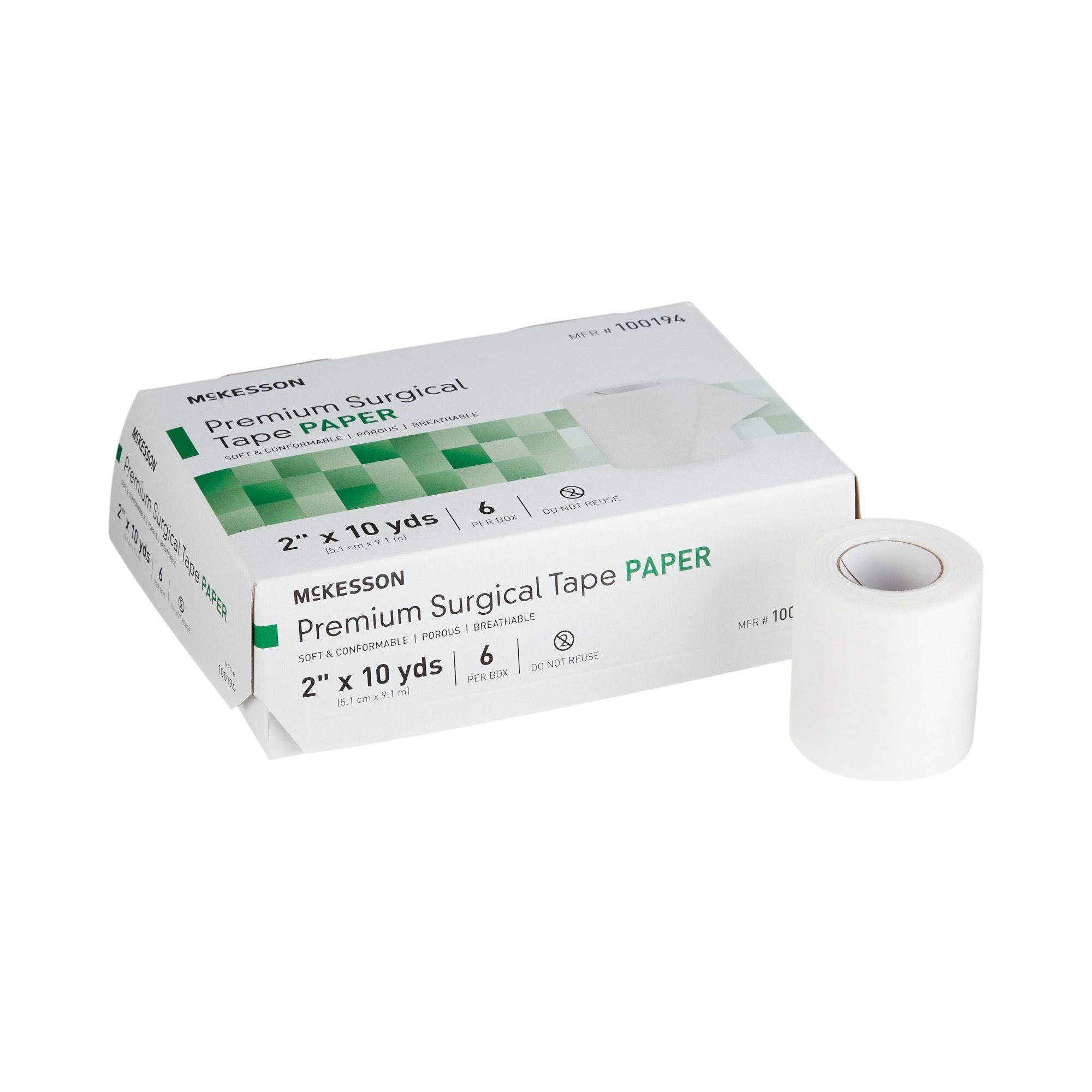 McKesson Paper Medical Tape, 2 inch x 10 Yard, White