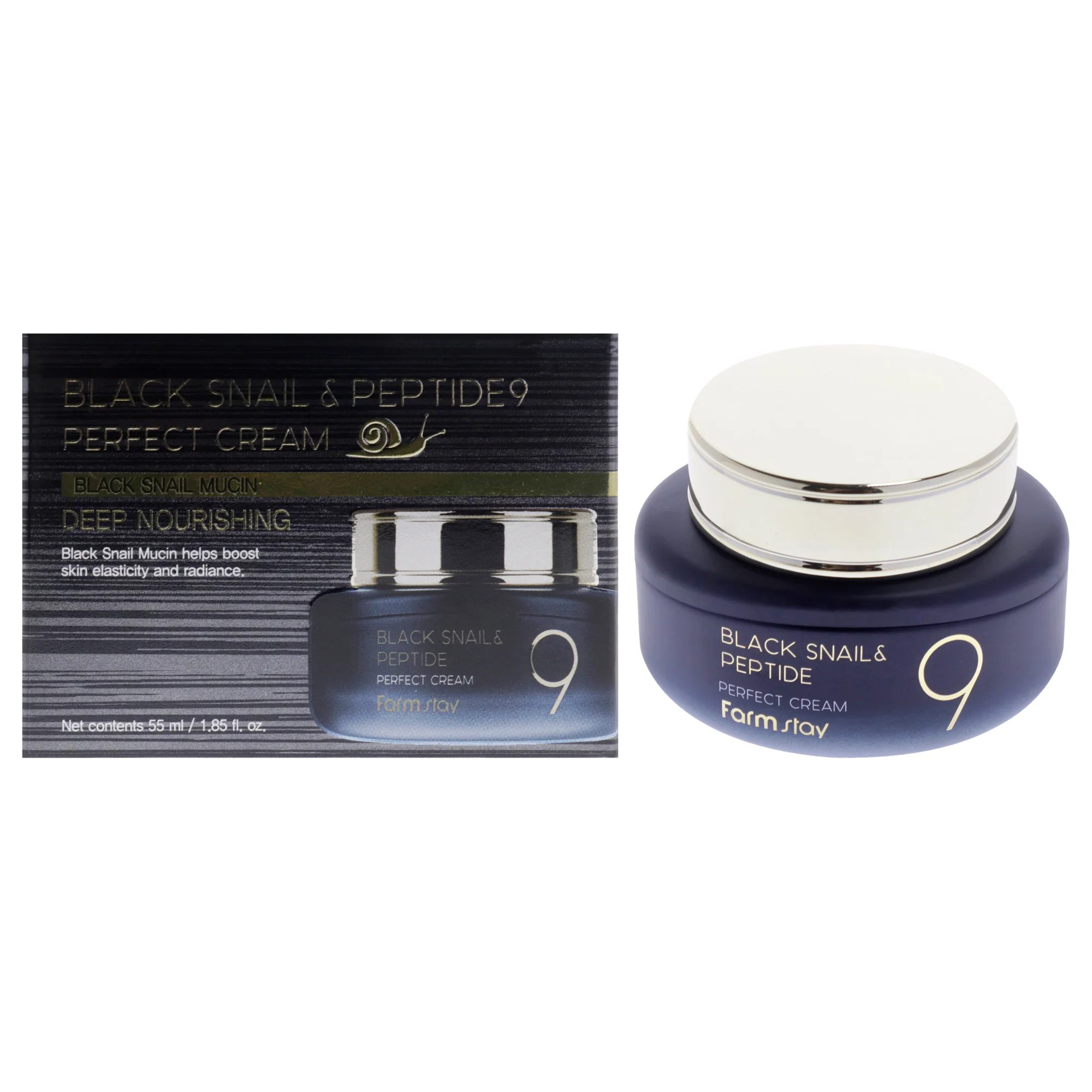 FarmStay Black Snail and Peptide Perfect Cream by FarmStay for Women - 1.85 oz Cream