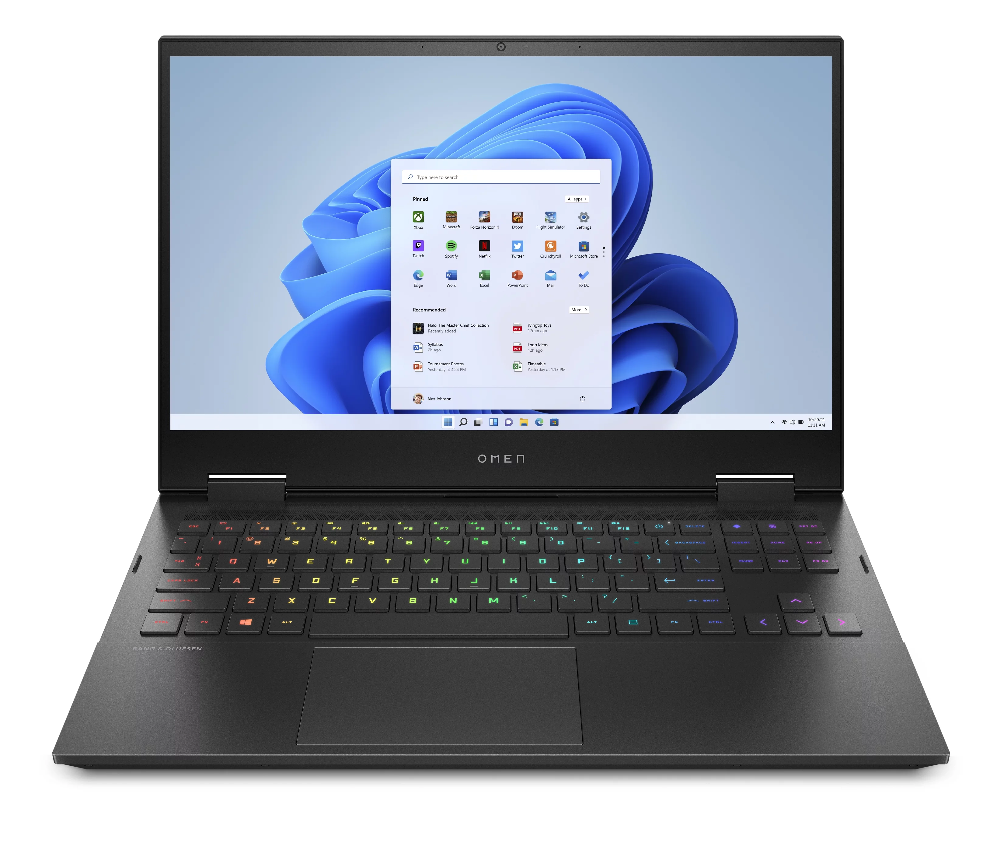 HP OMEN 15.6” FHD IPS, 144 Hz, AMD Ryzen™ 7 5800H, NVIDIA® GeForce RTX™ 3070, 16 GB DDR4-3200 MHz RAM, 1TB SSD, Audio by Bang & Olufsen, Mica Silver