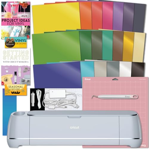 Cricut Maker 3 and Easy Press 3 Machine Combo Bundle DIY Cutting Machine with Easy Press Heat Press Machine (9 in x 9 in) Ideal for Custom T-Shirts