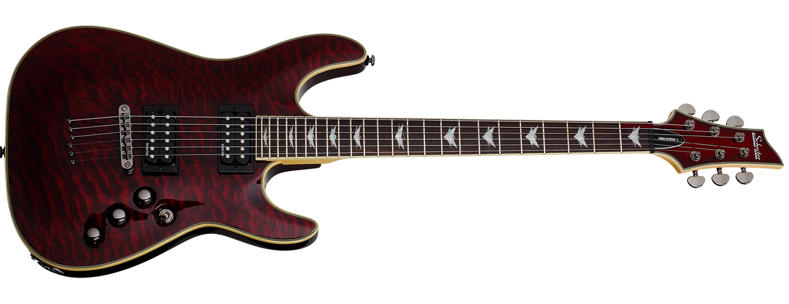 Schecter Omen Extreme-6 Electric Guitar (Black Cherry) - Curated Treasures Market