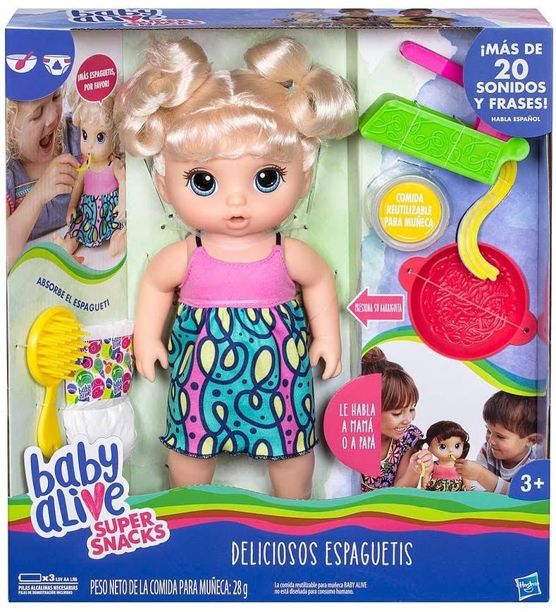 Baby Alive Super Snacks Snackin& Noodles Baby (Blonde) Hasbro