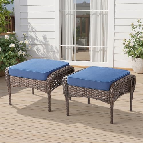 7 Pieces Outdoor Furniture Set with Swivel Chairs