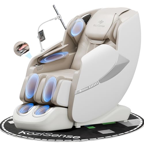 2025 Massage Chair Full Body, Zero Gravity SL-Track Shiatsu Massage Recliner Chair with Heat, AI Control, Body Scan and Calfrest Extension