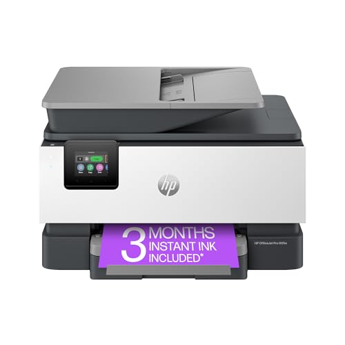 HP OfficeJet Pro 9125e All-in-One Printer, Color, Printer-for-Small Medium Business, Print, Copy, scan, fax,Touchscreen; Smart Advance Scan