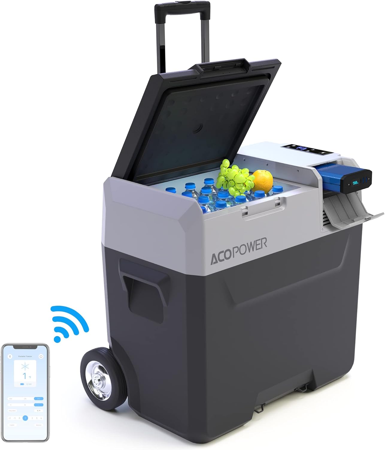 LiONCooler 12 Volt Refrigerator, 52 Quarts -4℉-68℉ Portable Refrigerator