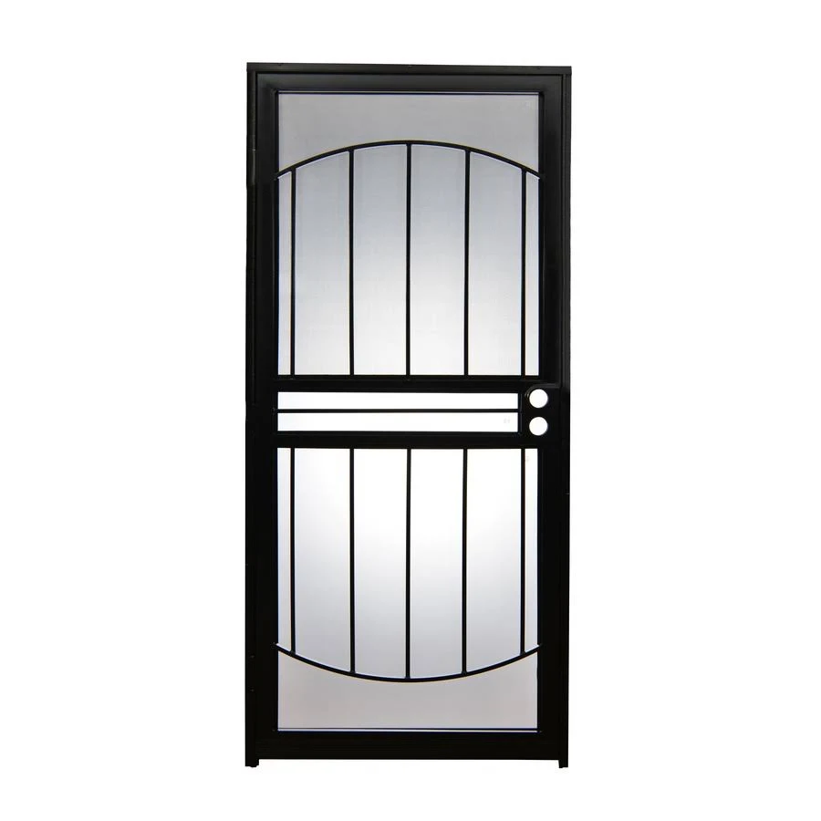 Gatehouse Geneva 36-in x 80-in Black Mid-View Universal Reversible Steel Storm Door Rubber | LF686-36-BLK