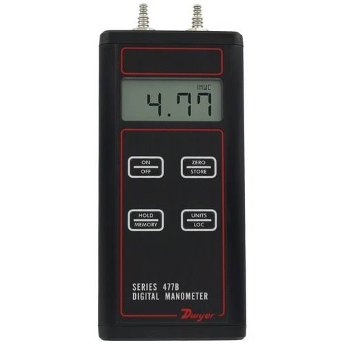 477B Series 0 - 20x22 W.C. Handheld Digital Manometer - Dwyer 477B-1