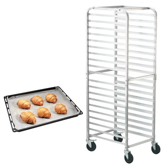 Vevor MBPJLZCCHC205PLL3V0 26 x 20.4 x 70 in. 20-Tier Commercial Bakery Racks with Brake Wheels - Curated Treasures Market