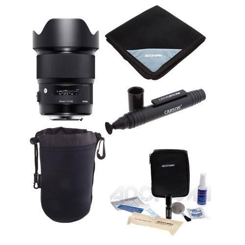 Sigma 20mm f/1.4 DG HSM Art Lens for Sigma Dslr Cameras - Bundle with Flex Lens Shade, Lens Wrap (19