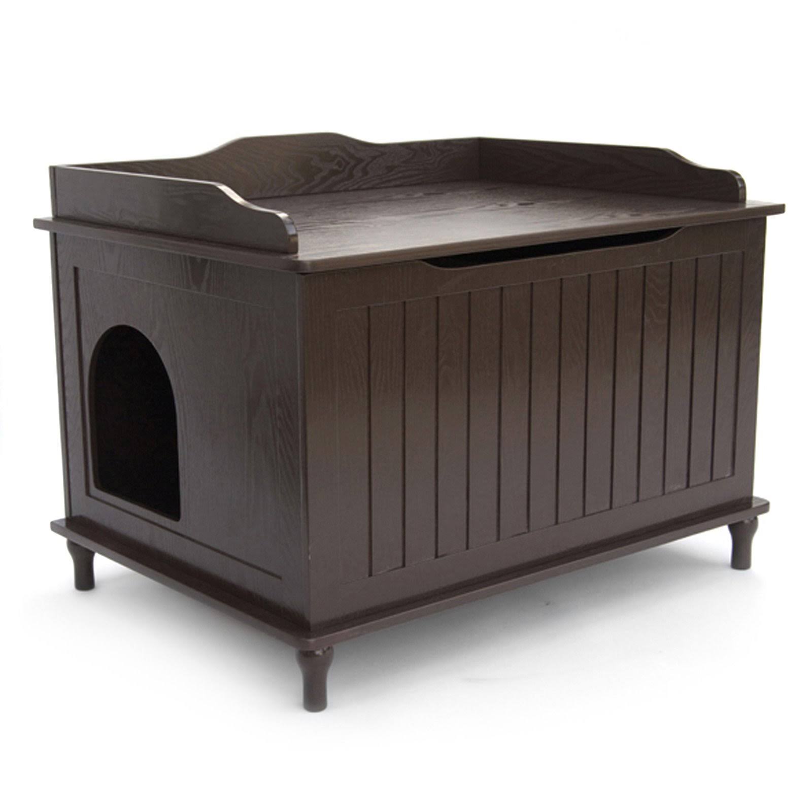 Designer Catbox Litter Box Enclosure, Espresso
