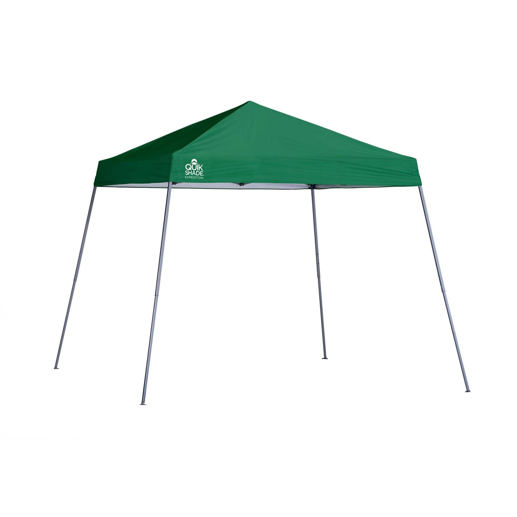 Quik Shade Expedition 10 x 10 ft Slant Leg Canopy, Green