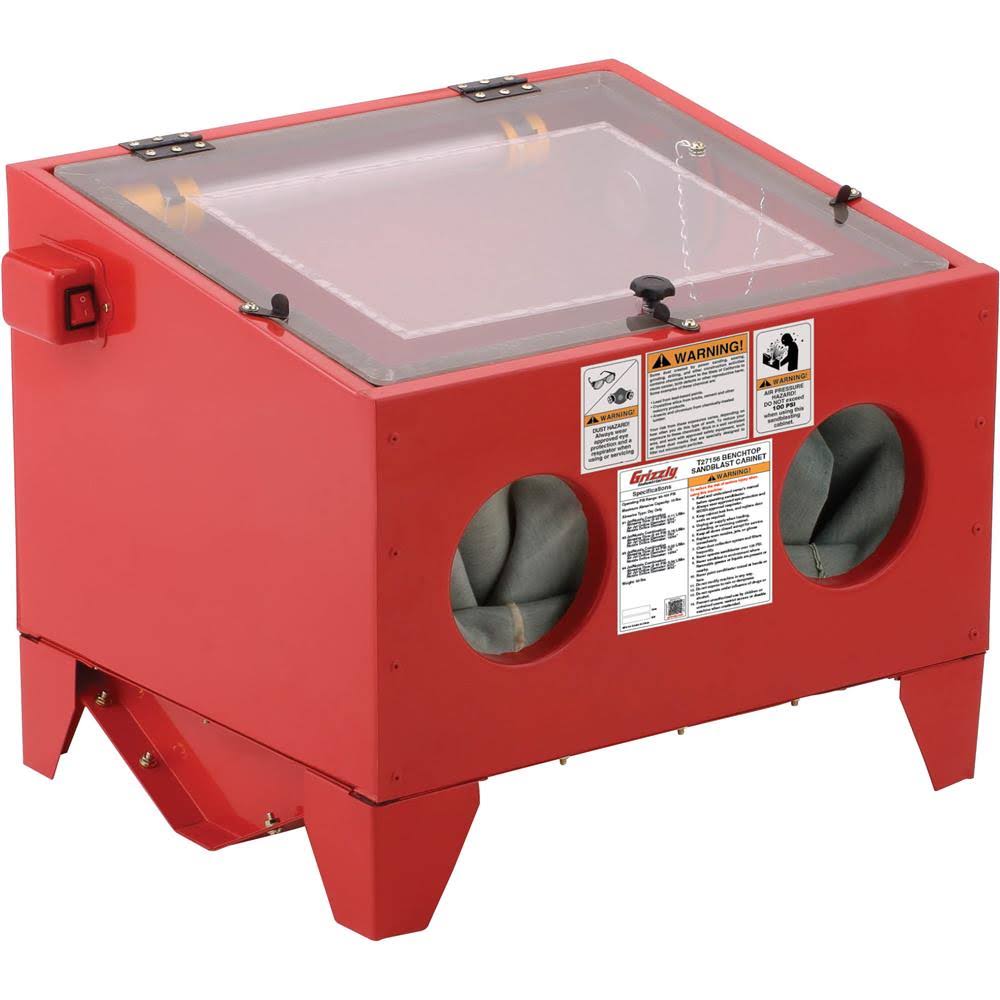Grizzly Industrial T27156 - Top-Loading Benchtop Sandblast Cabinet