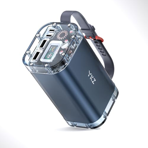 YKZ 100W Laptop Portable Charger 40000mAh, Waterproof Big Power Bank with Digital Display 5 Modes Lighting