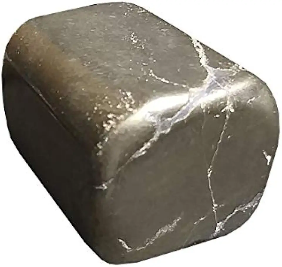 Natural Golden Pyrite Healing Crystal Tumble Stone (10 To 20 Gm Pack Of 1 Stone)-B0BV6RV5, zzzz-s, Gemstone - Kansas Nuitrition - HNZSDS