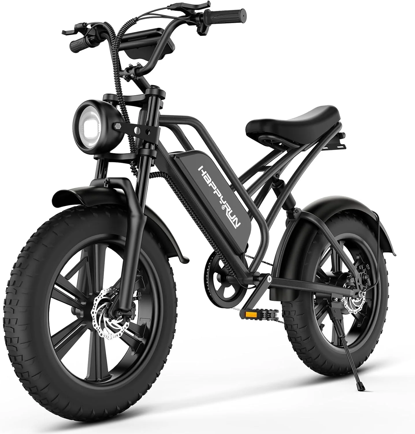 Electric Bike 20" Fat Tire Ebike for Adults with 1500W Brushless Motor/ 48V 18Ah Removable Battery, Up to 30MPH / 68 Miles