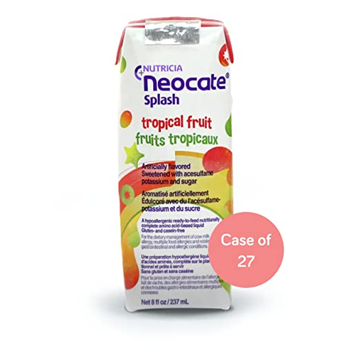 Nutricia Neocate Splash - Ready-to-Feed Hypoallergenic, Amino Acid-Based Toddler and Junior Formula - Vanilla - 8 fl oz (Case of 27)