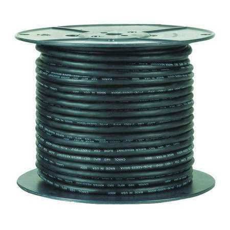 Zoro Select E3711 6 AWG 3 Conductor Carolprene Portable Cord 600V 100 ft. BK