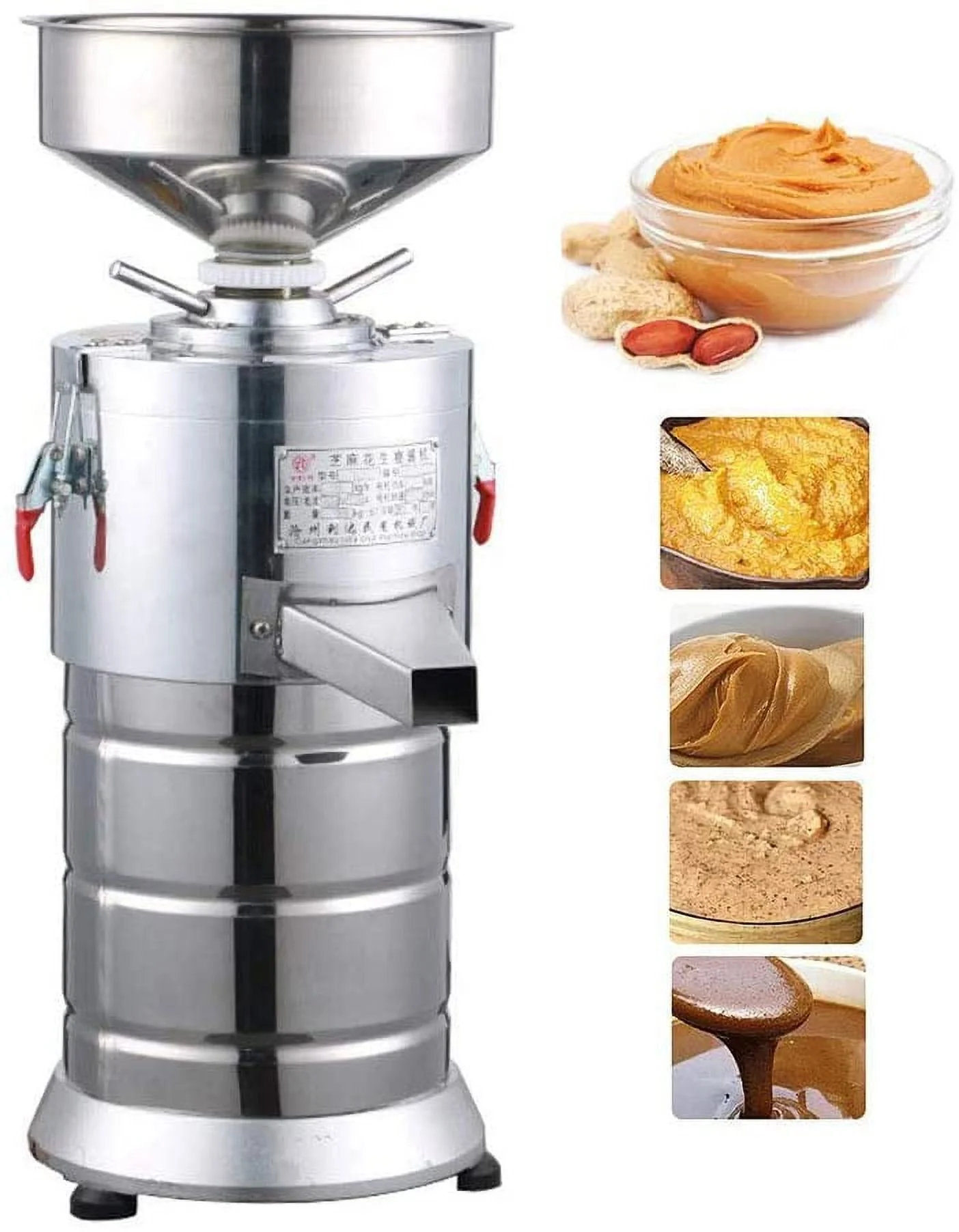 1100W Electric Peanut Butter Making Machine Home Commercial Sesame Walnut Grinder