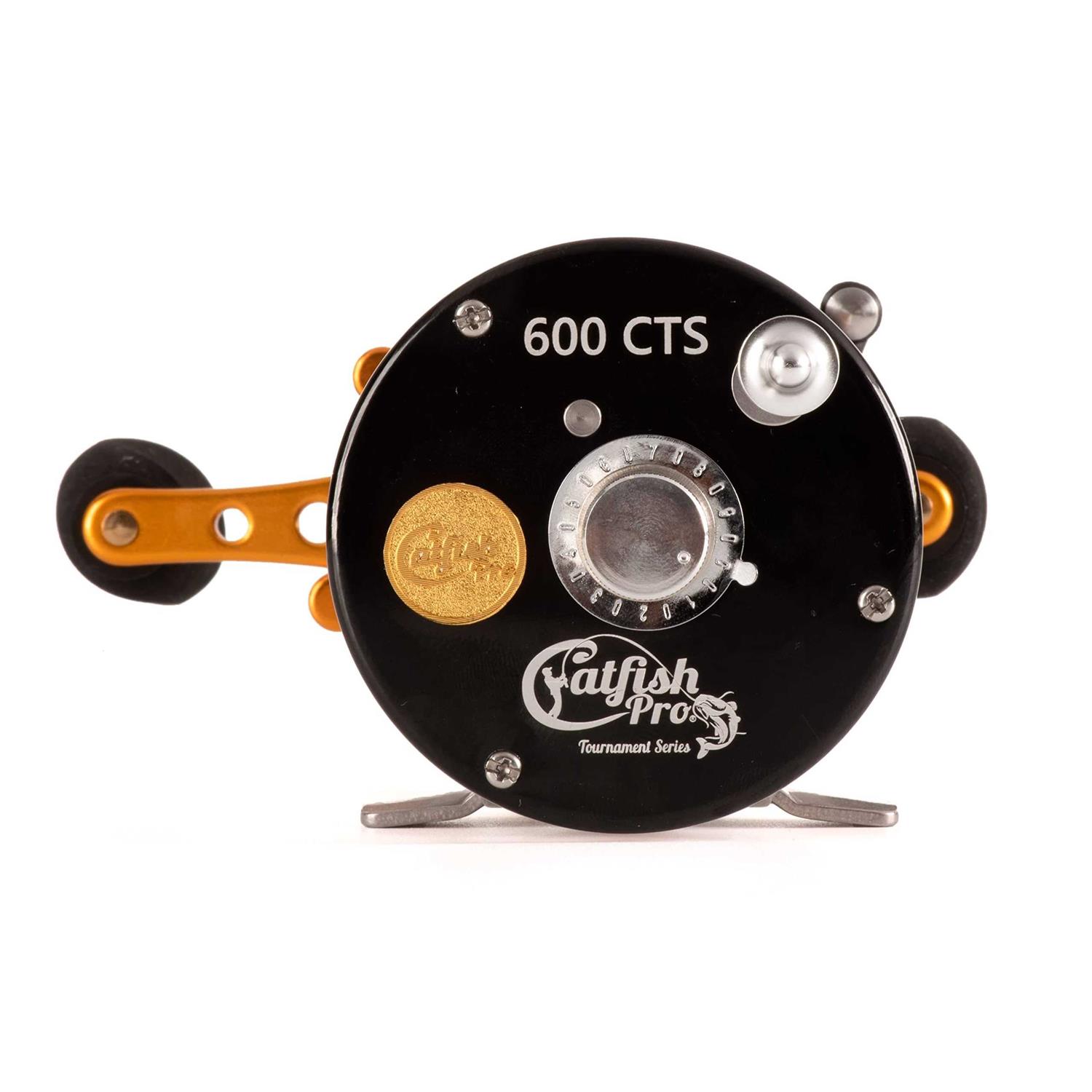 Catfish Pro Tournament Series Round Baitcasting Reel 600 CTS - Sports Supplies Online Store