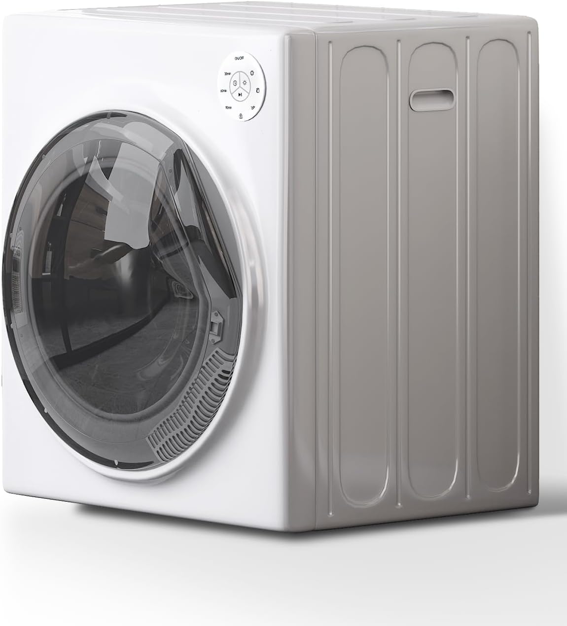 Compact Laundry Dryer, Portable Dryer,13LBS Clothes Dryer with Stainless Steel Tub, Electric Clothes Dryer For Apartments, Home, Dorm, (White)
