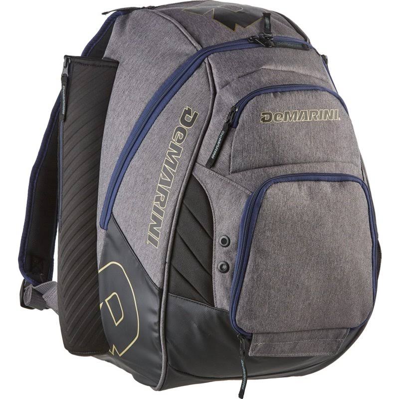 DeMarini Voodoo Rebirth Baseball Backpack Gray/Blue - Baseball Softball Accessories at Academy Sports