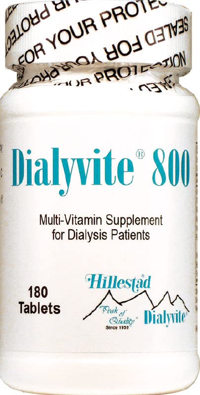Dialyvite 800 Multi-Vitamin Supplement for Dialysis Patients, 180 Tablets - Kansas Nuitrition - HNZSDS