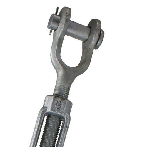 1-1/2x22 x 18x22 Galvanized Jaw u0026 Jaw Turnbuckle 1032956
