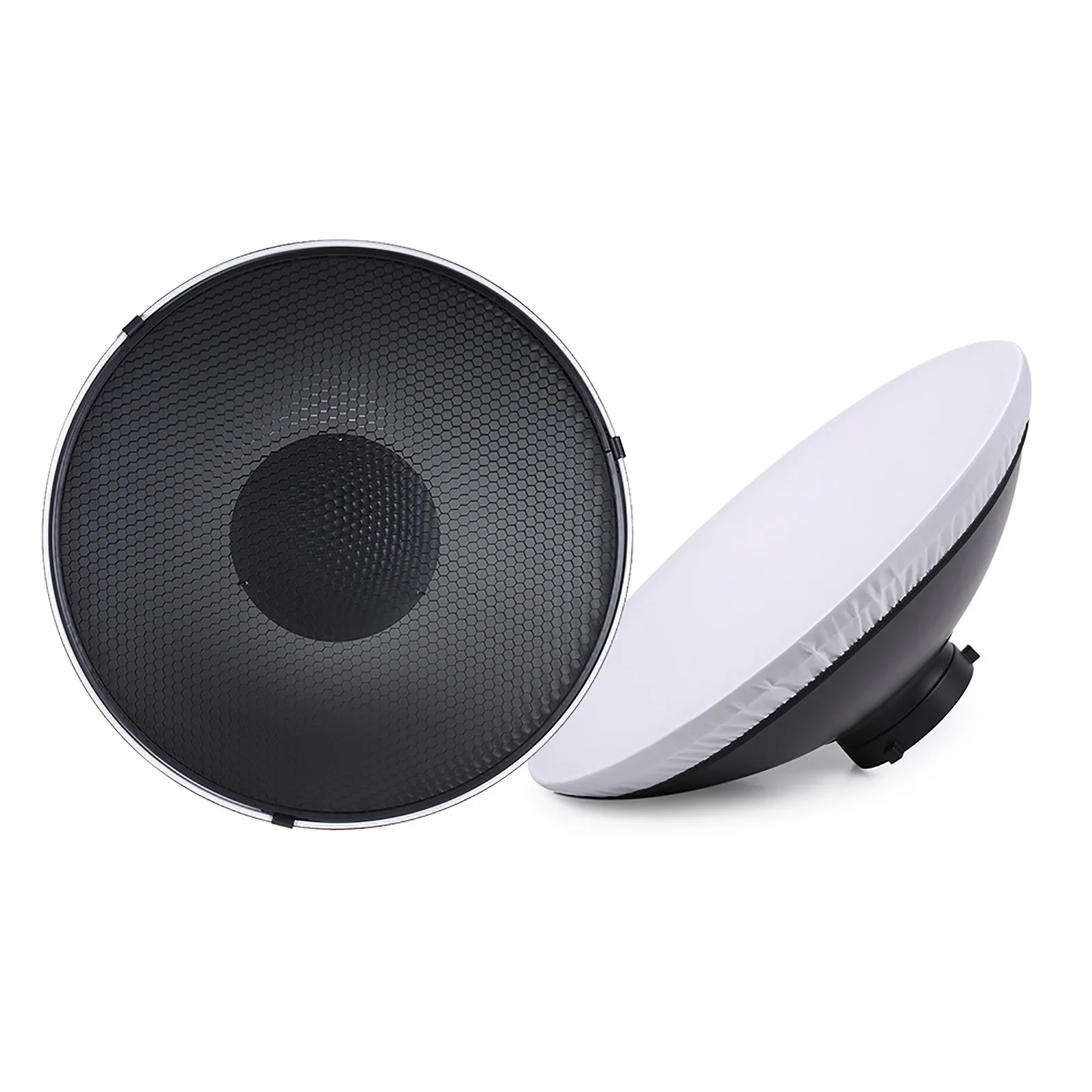 Andoer Studio Photography 41cm16 Inch Speedlite Strobe Diffuser Beauty Dish Lampshade Bowens Mount with Reflector Honeycomb Soft Cloth