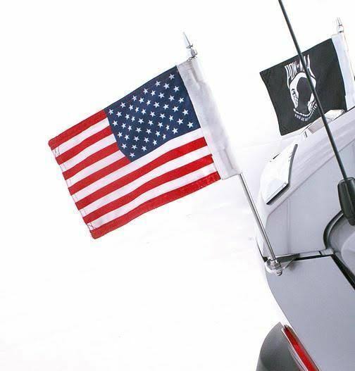 Trunk Mounted Double Flag Holder Kit for Can Am Spyder RT by Rivco (FH400)