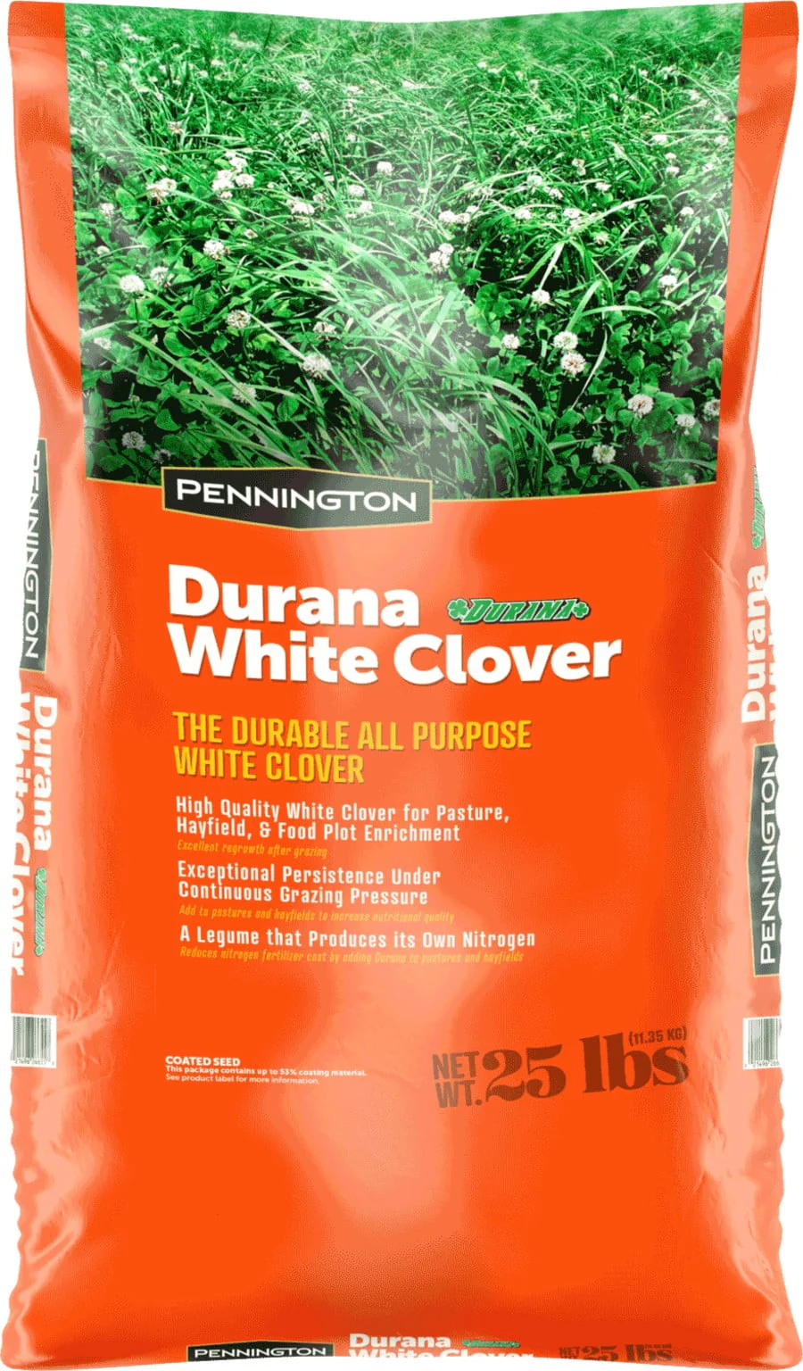 Pennington Durana Perennial White Clover Grass Seed,  25lb