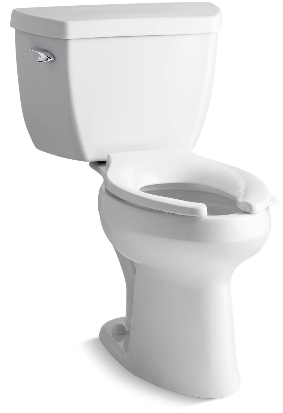 Kohler K-3493 Highline Classic Comfort Height Two-Piece Elongated 1.6 GPF Toilet (White)