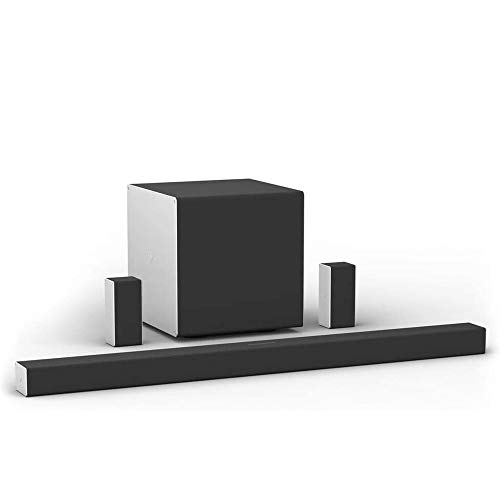VIZIO 5.1.4 Premium Sound Bar with Dolby Atmos, DTS Virtual:X, Wireless Subwoofer, Rear Surround Speakers, Bluetooth, Voice Assistant Compatible