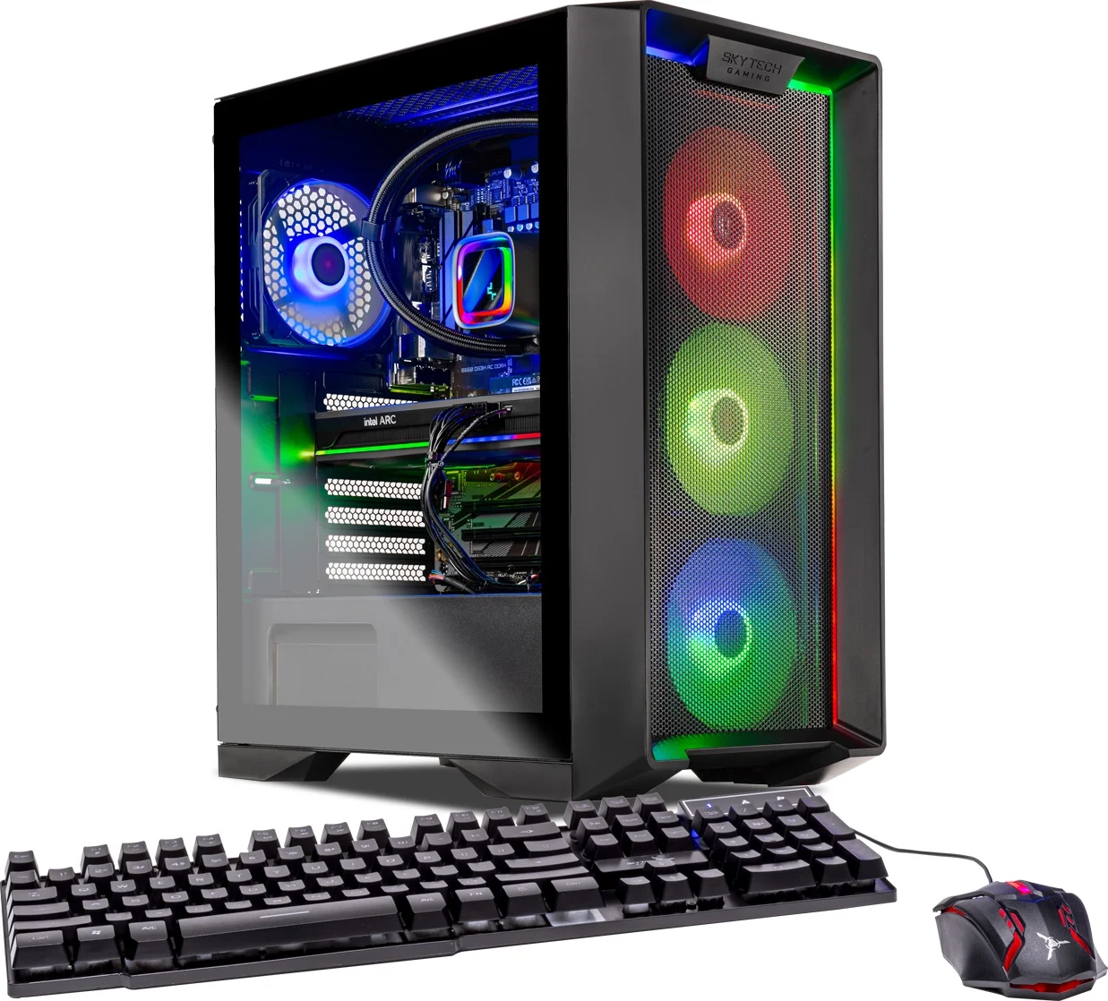 Skytech Nebula Gaming PC, AMD Ryzen 7 5700X, NVIDIA Rtx 3060, 1TB SSD, 16GB Ram, Windows 11 - Curated Treasures Market