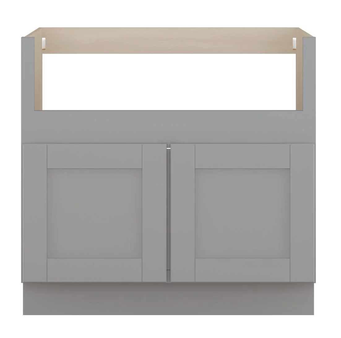 Sunny Wood Gsb36fs-A Grayson 36" Wide Double Door Farm Sink Base Cabinet - Grey