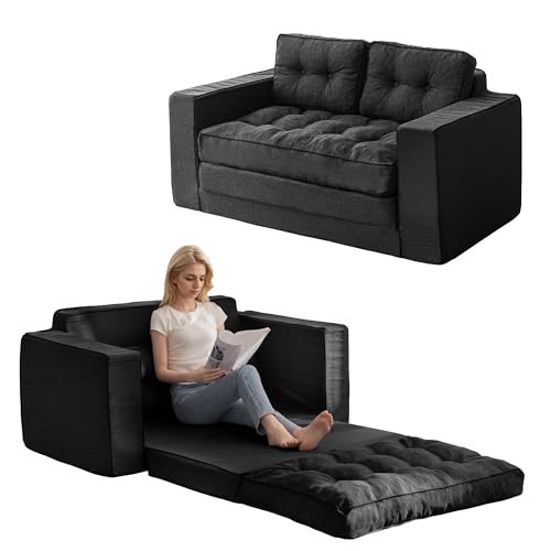 YOSHOOT Loveseat Sleeper Sofa,55" Convertible Sofa Bed Couch Futon Couches for Living Room