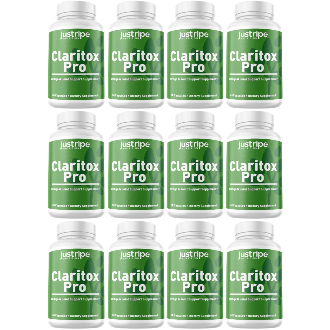 12 Pack Claritox Pro Dietary Supplement 60 Capsules - Kansas Nuitrition - HNZSDS