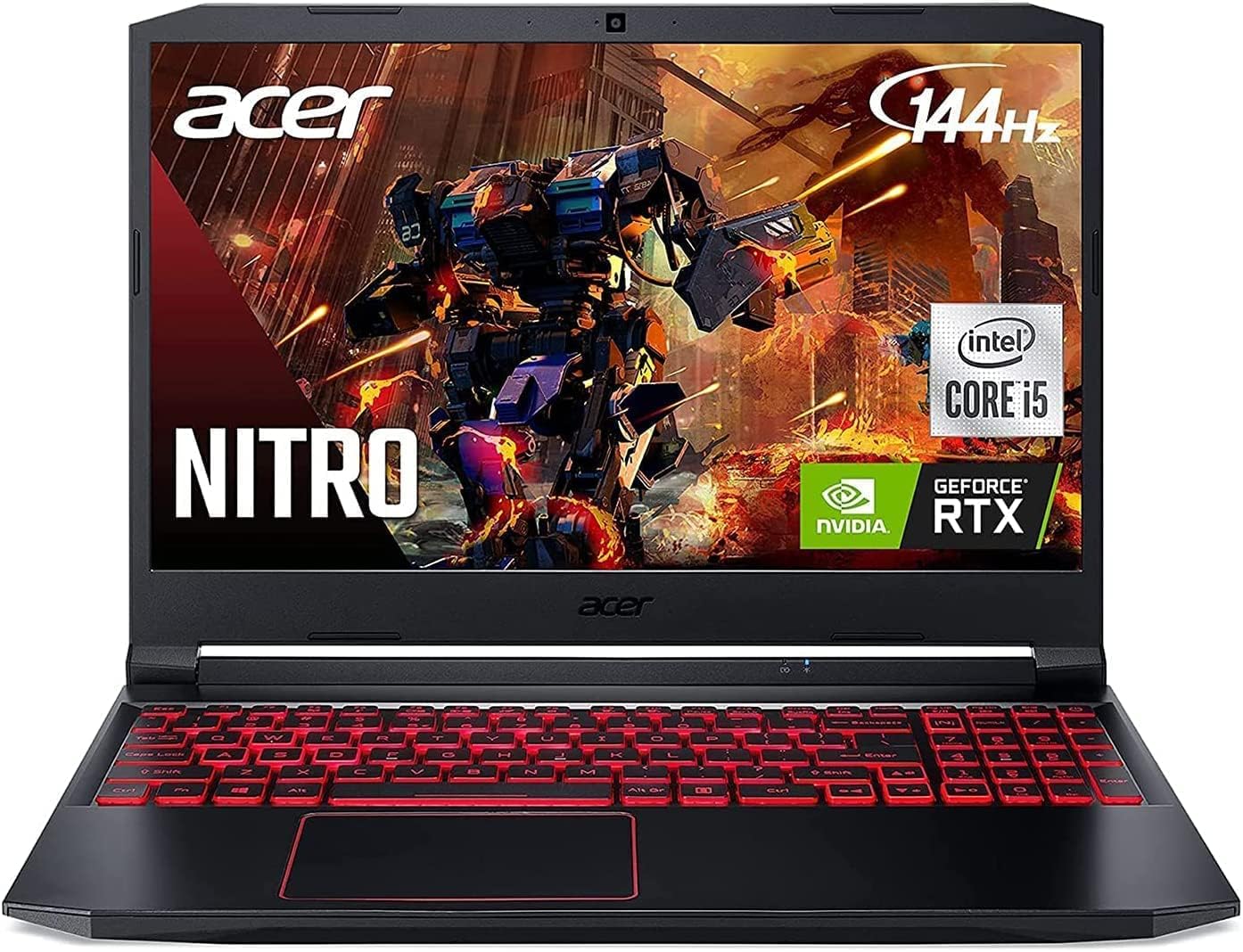 acer Nitro 5 Gaming Laptop 15.6" FHD 144Hz, Intel Core i5-11400H(up to 4.5GHz), GeForce RTX 3050 Ti, 16GB RAM 1TB PCIe SSD