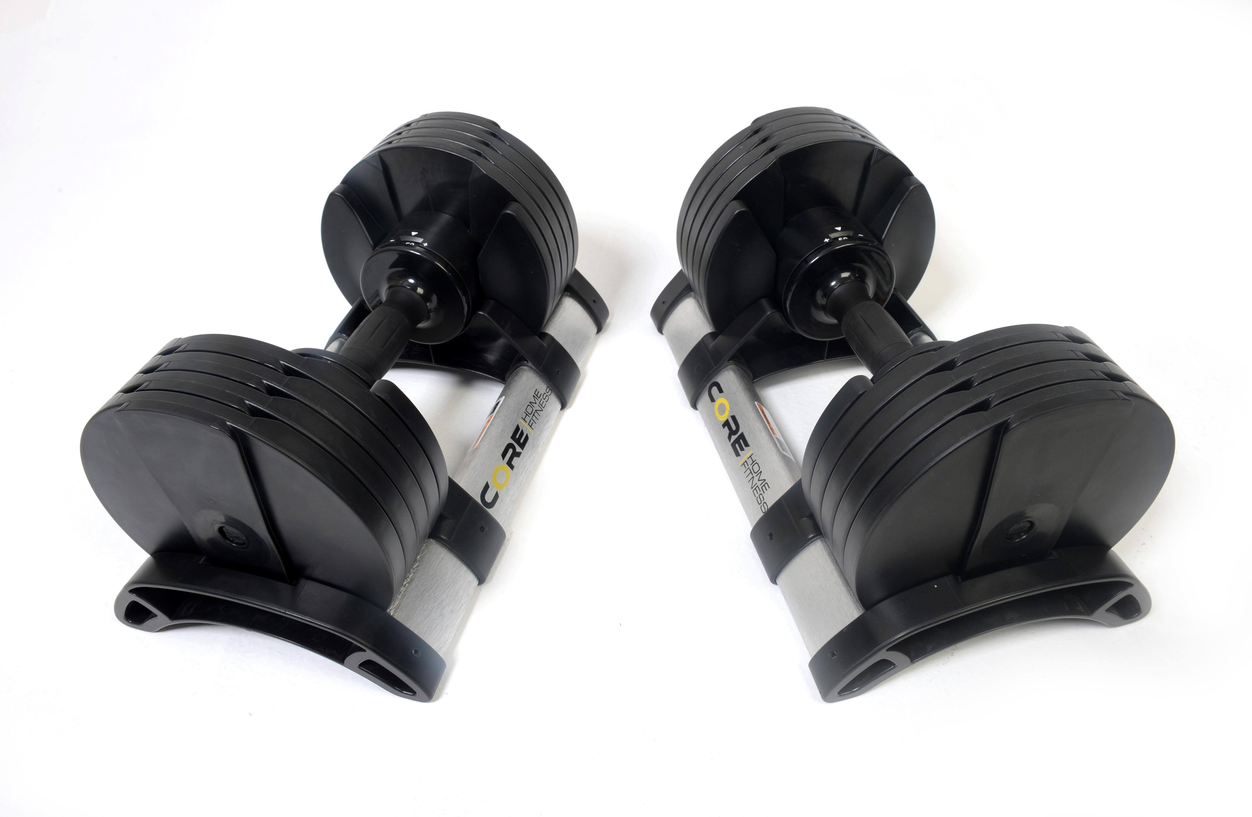 Core Fitness Adjustable Dumbbell Weight Set by Affordable Dumbbells - Adjustable
