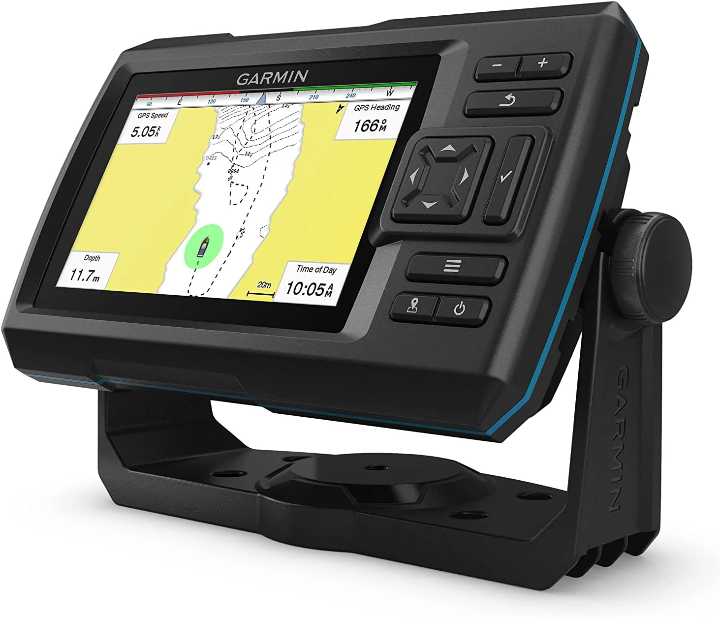 Garmin STRIKER Vivid 5cv 5 Fishfinder with CHIRP Sonar & GT20-TM Transducer