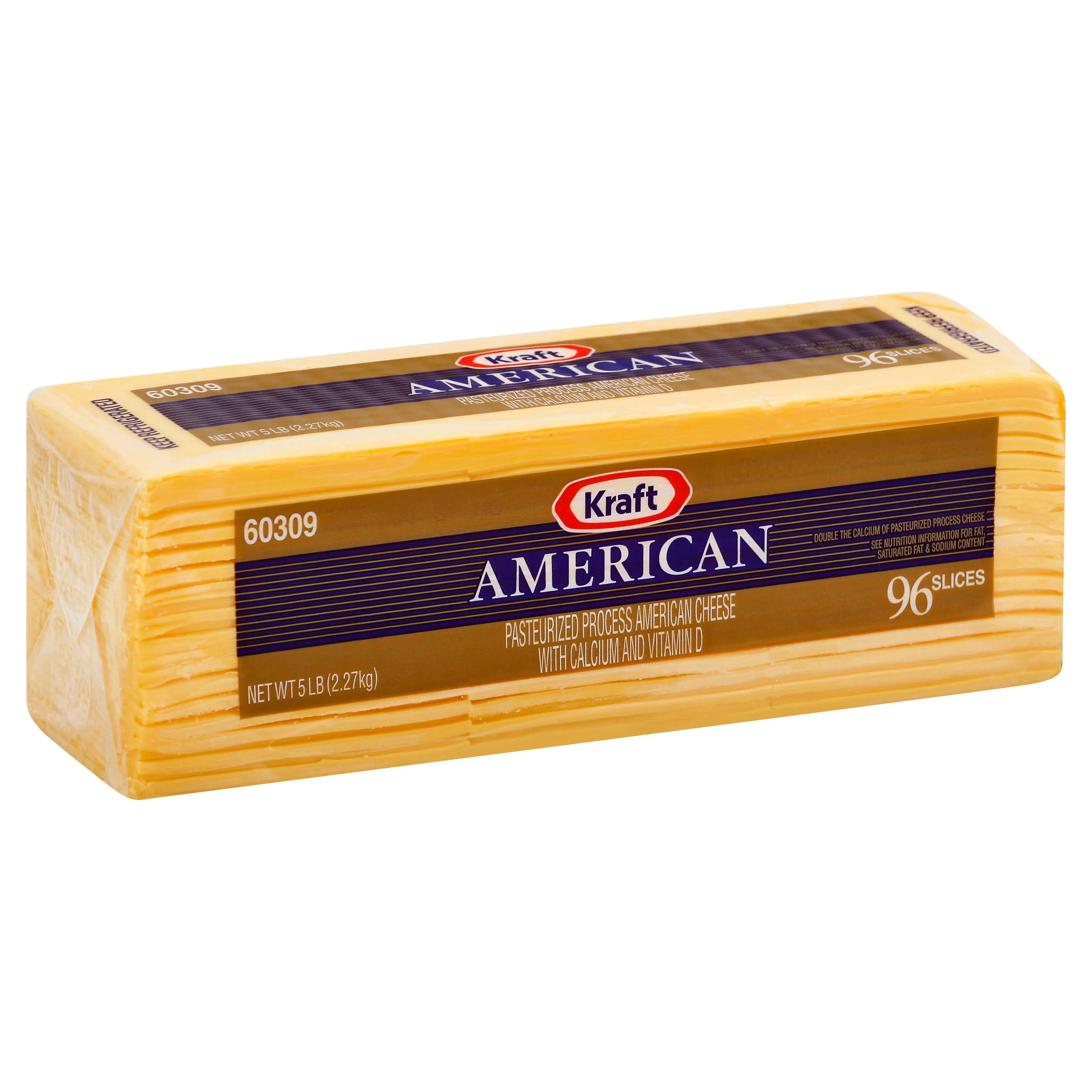 Kraft American Sliced Cheese, 5 Pound -- 4 per case