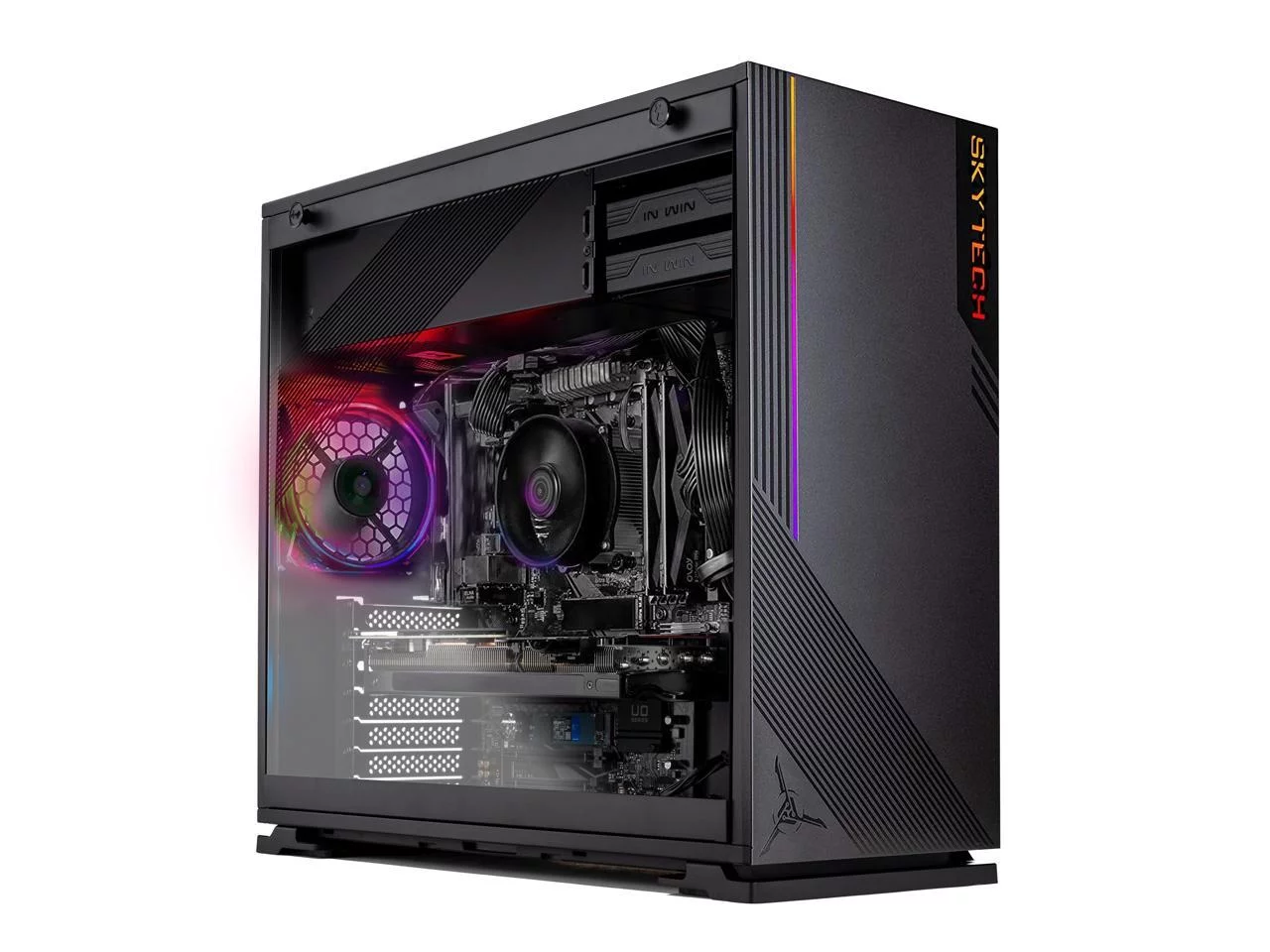 Skytech Azure Gaming PC Desktop, AMD Ryzen 5, Nvidia RTX 3060, 1TB SSD, 16GB RAM, Windows 11 - Radiant Selections