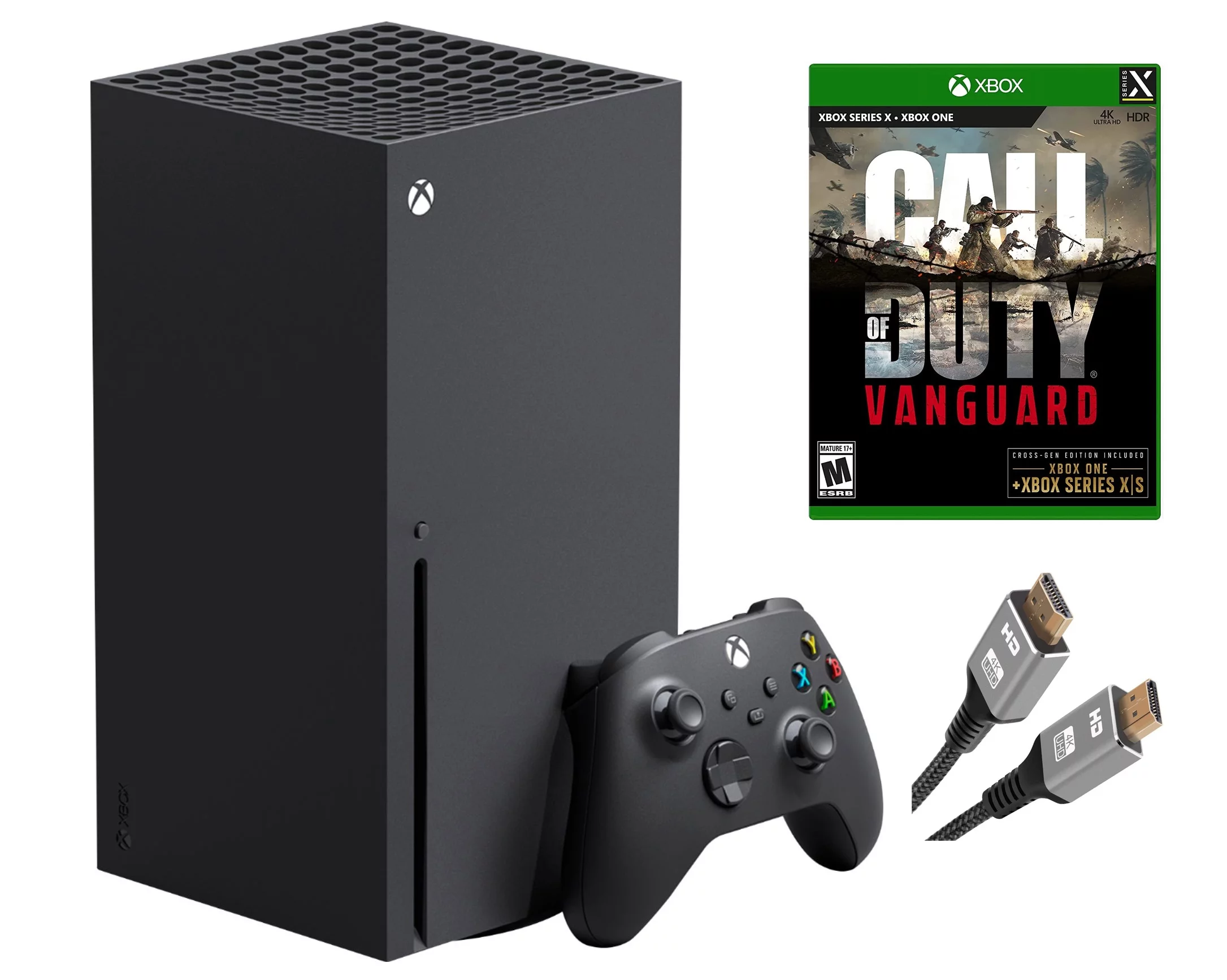 2023 Newest Microsoft Xbox Series X–Gaming Console System- 1TB SSD Black X Version with Disc Drive Bundle with Call Duty of Vanguard Full Game and