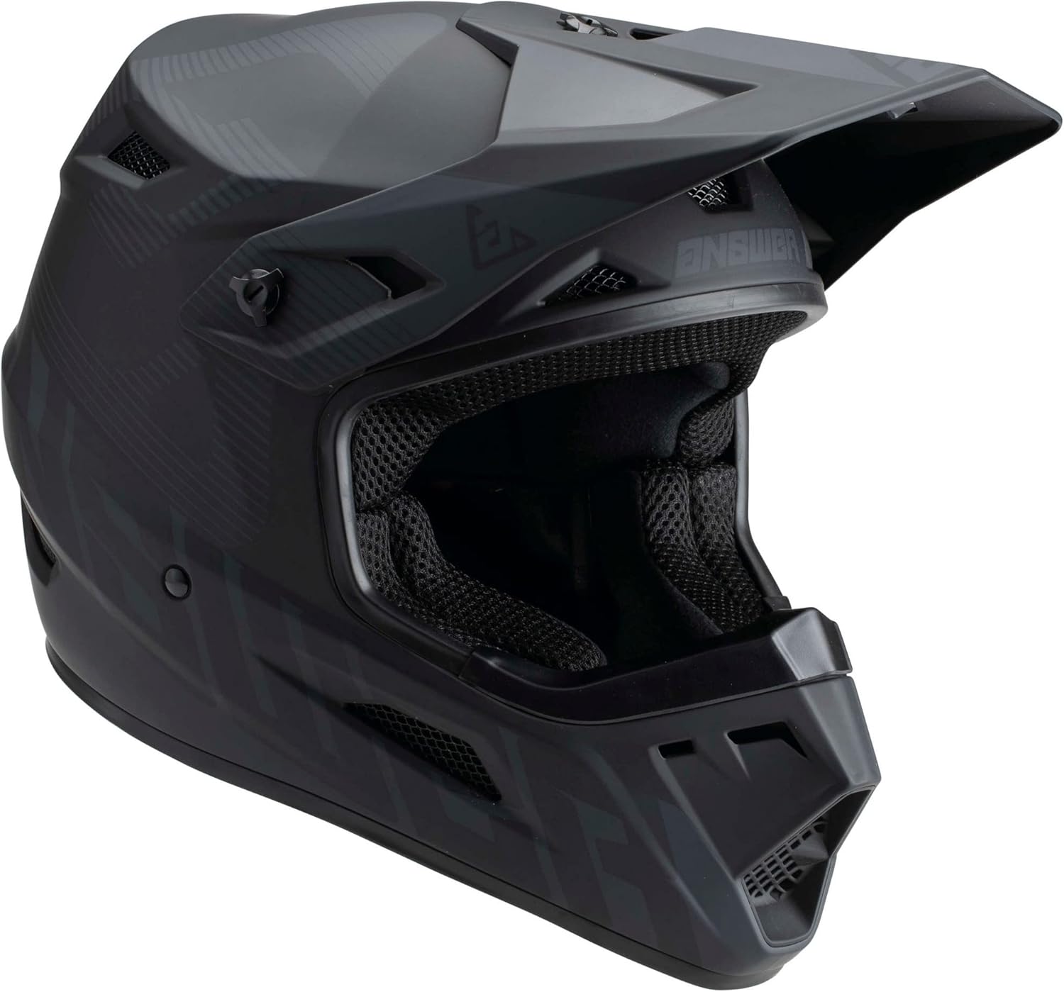 Answer Racing 447669 A23 AR1 V2 Bold Helmet: Black/Dark Grey, M