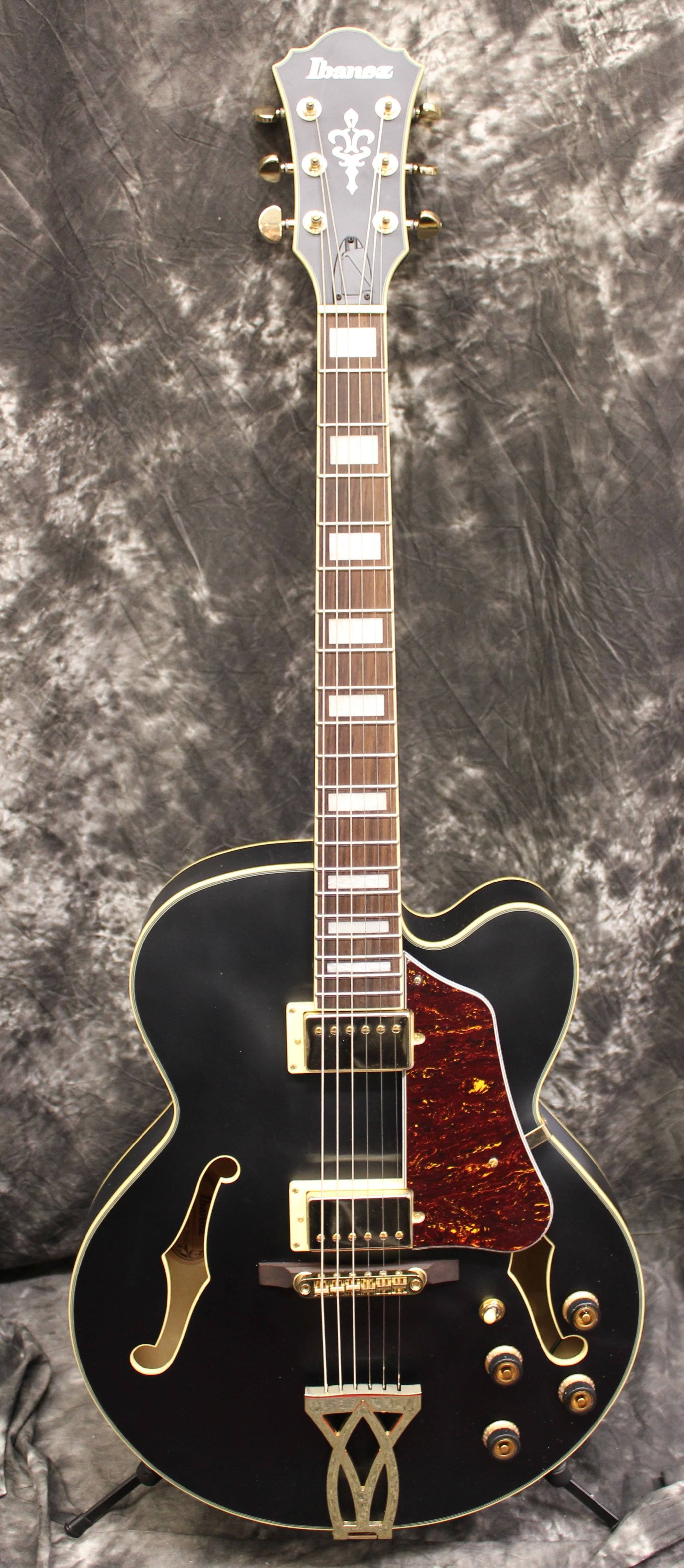 Ibanez AF75G Artcore Hollowbody Electric Guitar, Black Flat - Megean